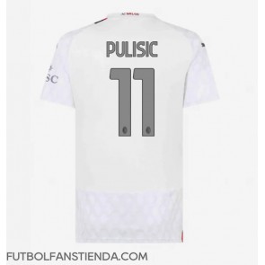 AC Milan Christian Pulisic #11 Segunda Equipación Mujer 2023-24 Manga Corta